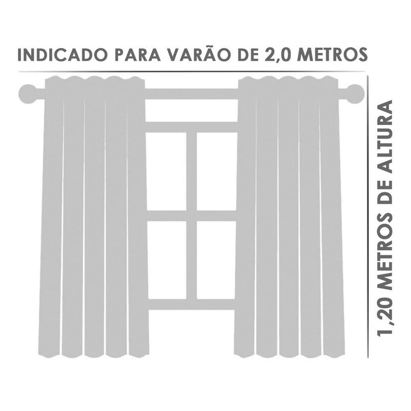 Cortina para Cozinha de Voil com Forro de Microfibra - Conforto e Beleza para o Seu Ambiente Rainha Store