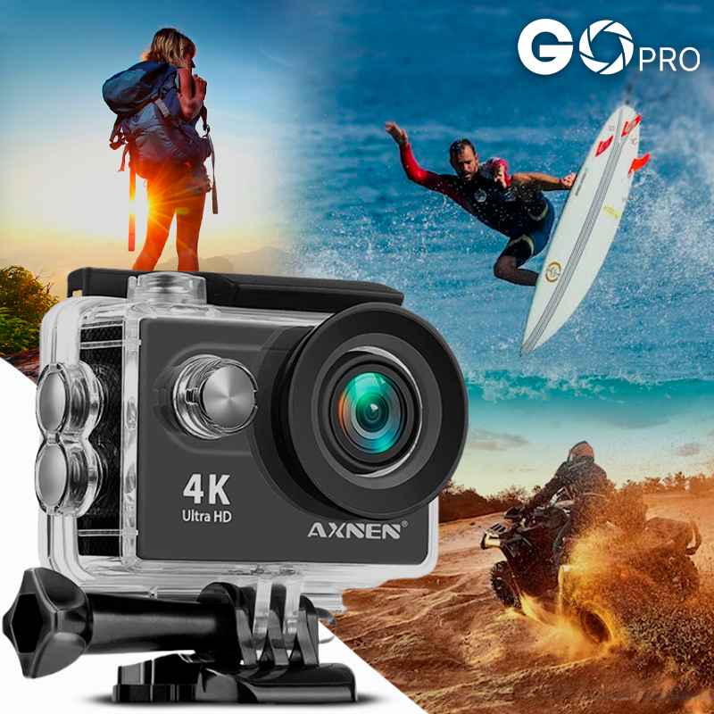 Câmera de Ação Profissional Portátil 4K Ultra HD 60FPS - Estilo Go Pro Rainha Store